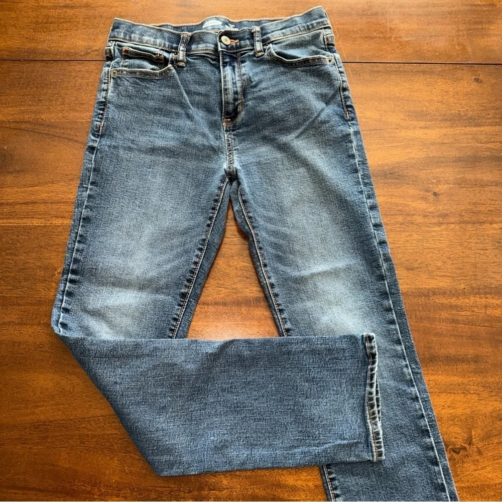 Boys Old Navy Karate Slim Jeans Size 14 28 x 28 Straight Leg Med Wash Denim Blue